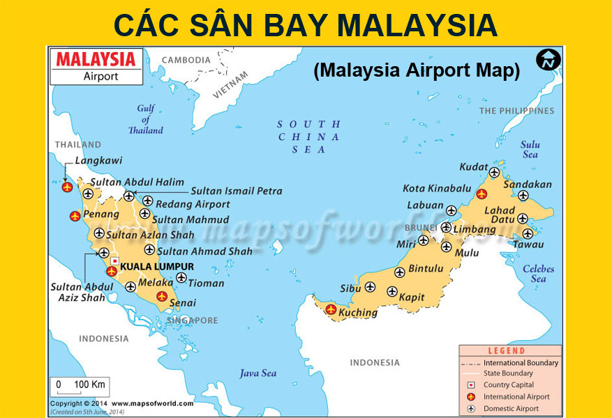 Danh sách các sân bay Malaysia
