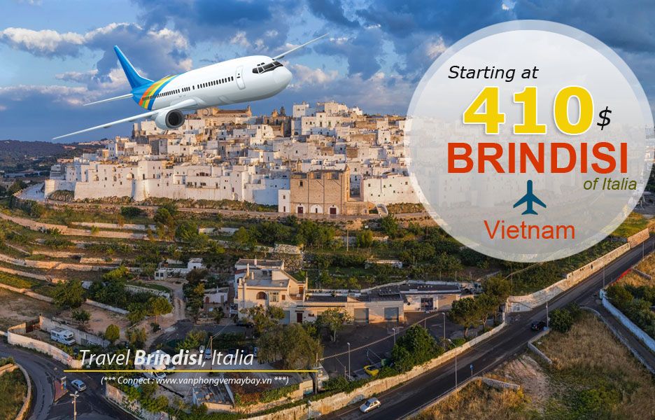 Đặt vé máy bay đi Brindisi (Italia) giá rẻ