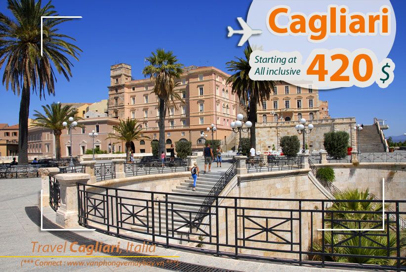 Đặt vé máy bay đi Cagliari (Italia) giá rẻ