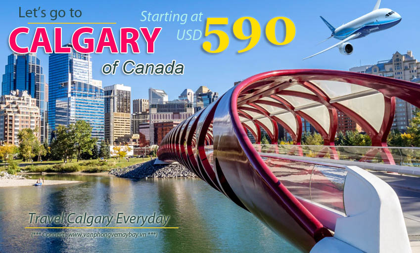 Đặt vé máy bay đi Calgary (Canada) giá rẻ
