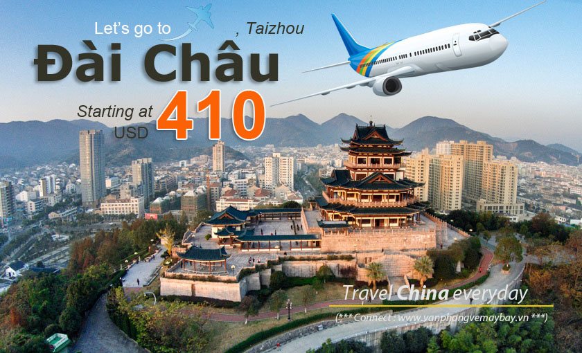 Đặt vé máy bay đi Đài Châu (Taizhou) giá rẻ