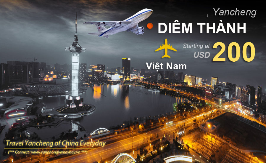 Đặt vé máy bay đi Diêm Thành (Yancheng) giá rẻ