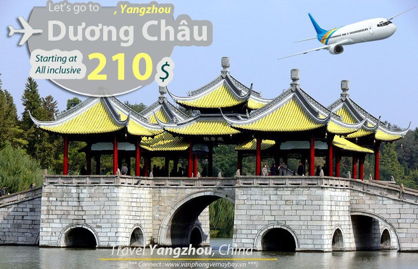 Đặt vé máy bay đi Dương Châu (Yangzhou) giá rẻ