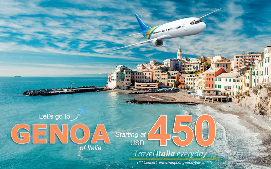 Đặt vé máy bay đi Genoa (Italia) giá rẻ