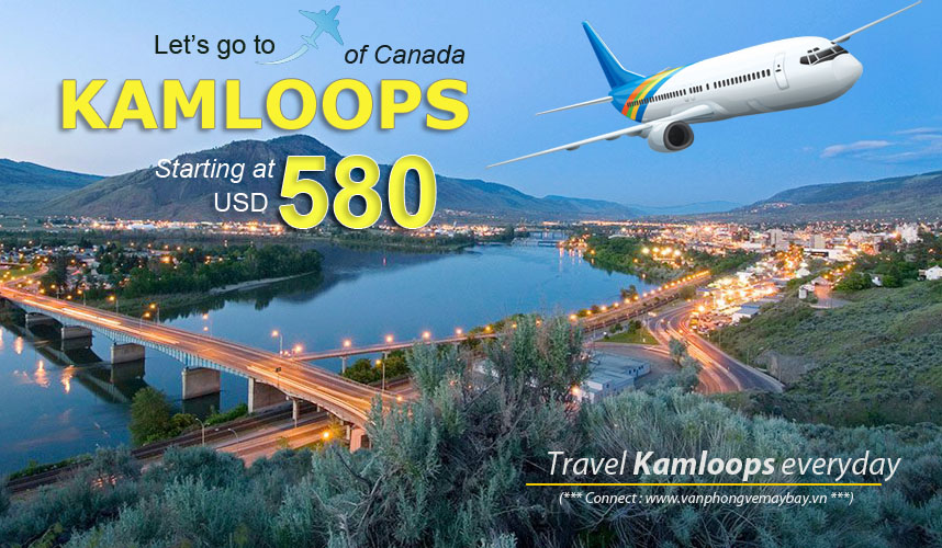 Đặt vé máy bay đi Kamloops (Canada) giá rẻ