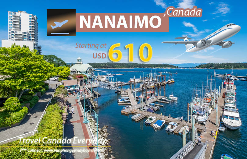 Đặt vé máy bay đi Nanaimo (Canada) giá rẻ