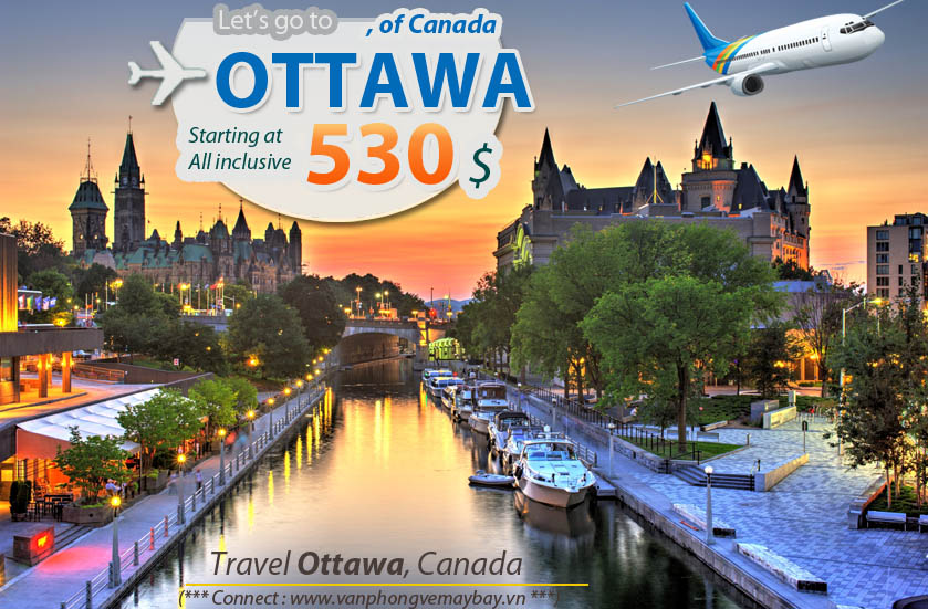 Đặt vé máy bay đi Ottawa (Canada) giá rẻ