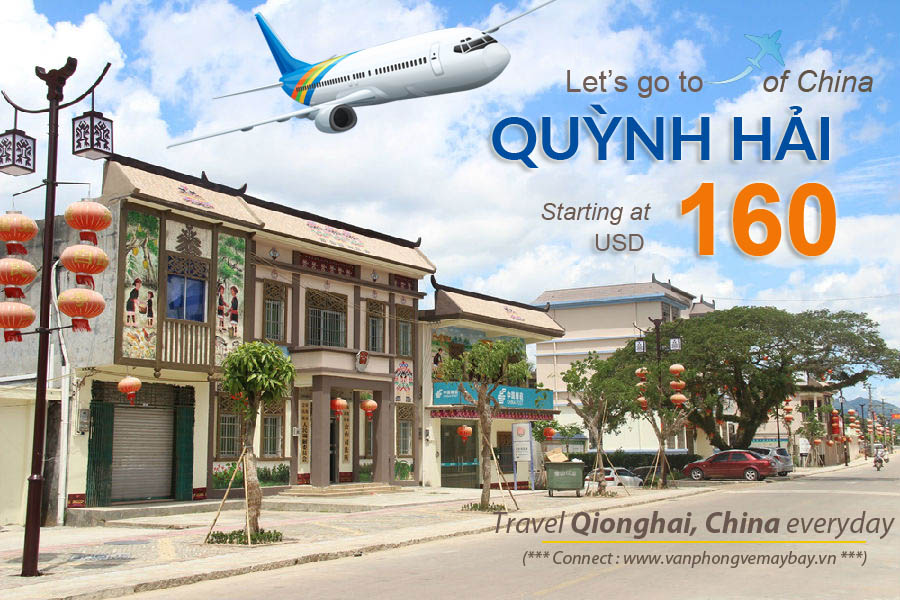 Đặt vé máy bay đi Quỳnh Hải (Qionghai) giá rẻ