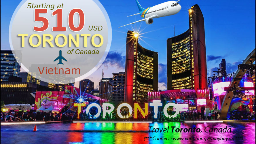 Đặt vé máy bay đi Toronto (Canada) giá rẻ
