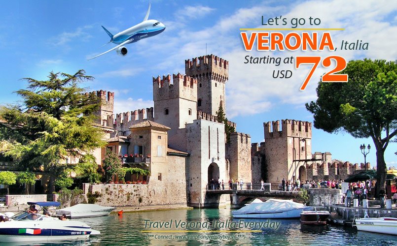 Đặt vé máy bay đi Verona (Italia) giá rẻ