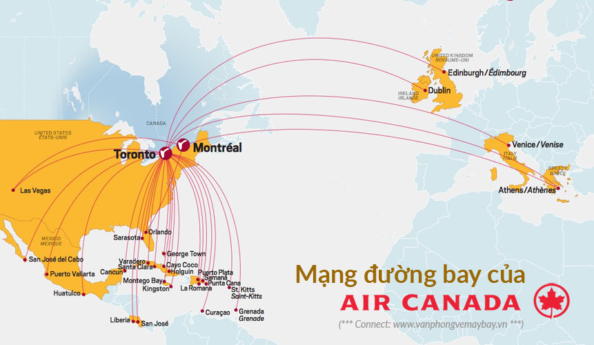 Mạng đường bay Air Canada