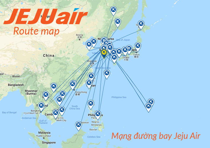 Mạng đường bay Jeju Air