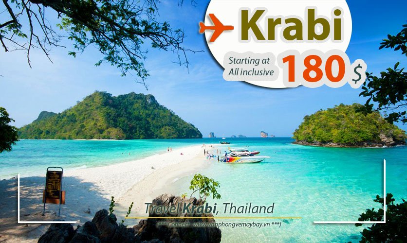 Đặt vé máy bay đi Krabi (Thái Lan) giá rẻ
