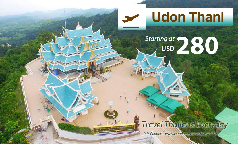 Đặt vé máy bay đi Udon Thani (Thái Lan) giá rẻ
