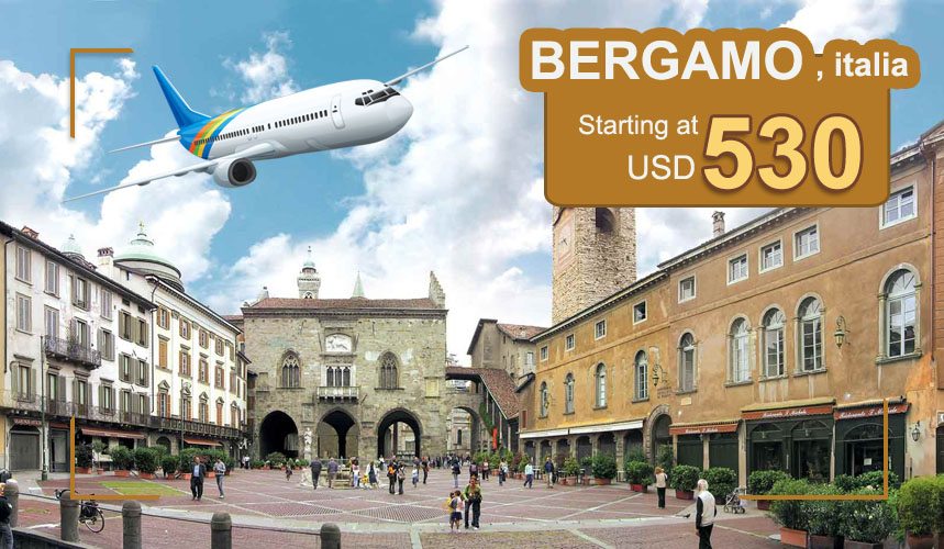 Đặt vé máy bay đi Bergamo (Italia) giá rẻ