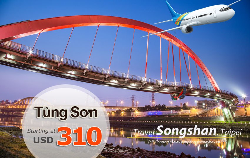 Đặt vé máy bay đi Tùng Sơn Đài Bắc giá rẻ