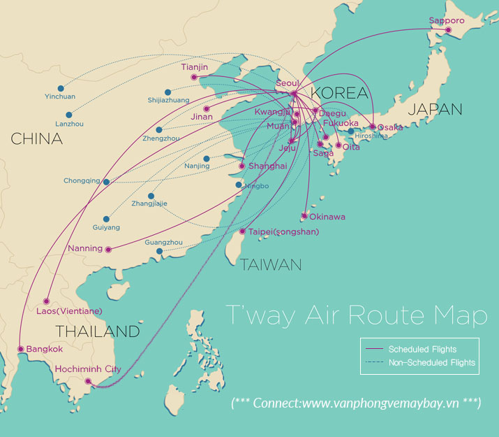 Tway Air map