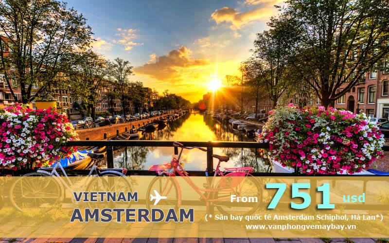 Vé máy bay đi Amsterdam giá rẻ