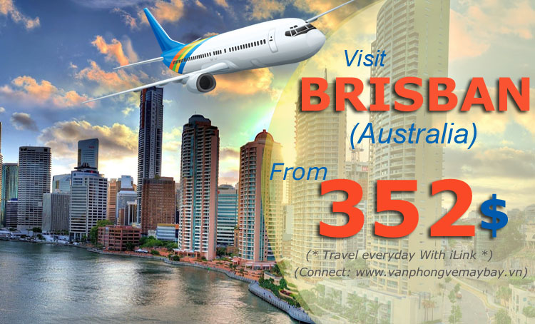 Vé đi Brisbane giá rẻ