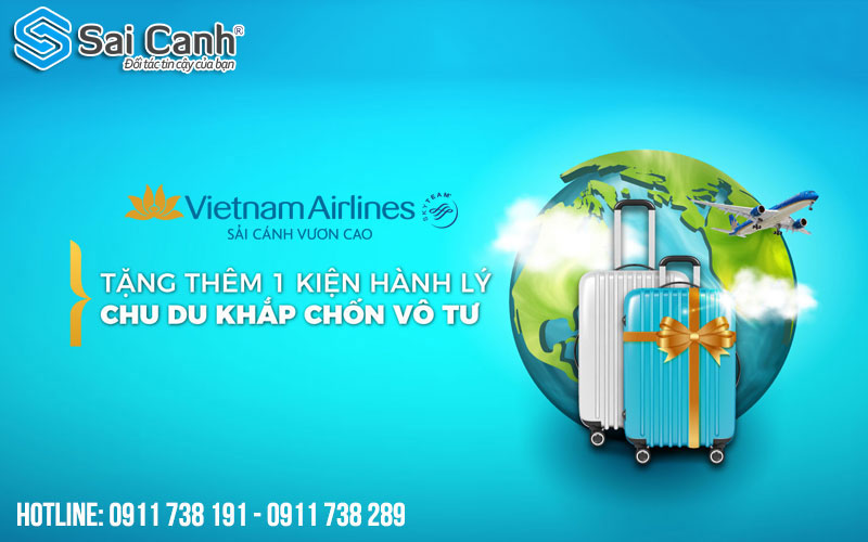 Vietnam Airlines tặng 01 kiện hành lý miễn cước